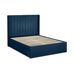 Dual Storage Door Bed Royal Blue