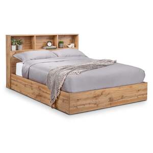 Ottoman Bed With Gas Lift Up System - Light Oak