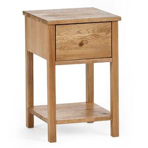 COX301 1 Drawer Bedside - Oak