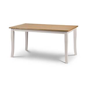 DAV201 Oak/Elephant Grey Dining Table