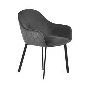 LIM021 Dining Chair - Grey Velvet