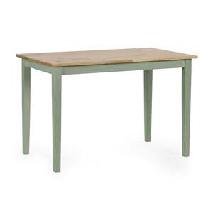LIN101 Small Dining Table - Sage Green/Natural