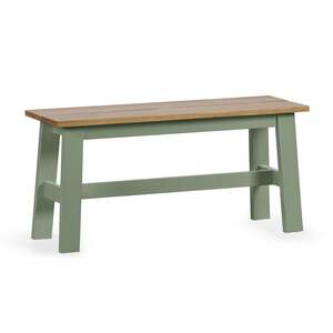 LIN103 Small Bench - Sage Green/Natural