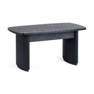 LOU007 Black Fluted Compact Coffee Table