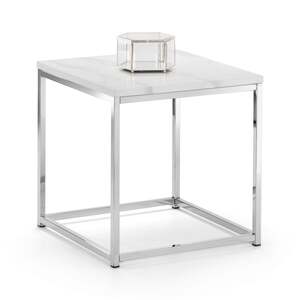 SCA102 White Marble Top Lamp Table