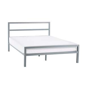 Metal Bed - Silver