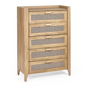 SYD002 5 Drawer Chest - Oak
