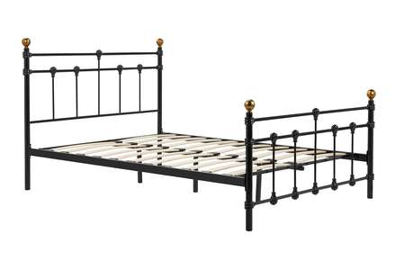 Small Double Bed Black
