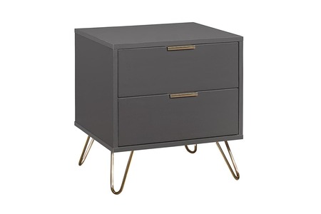 ARL2BSCHA 2 Drawer Bedside Charcoal