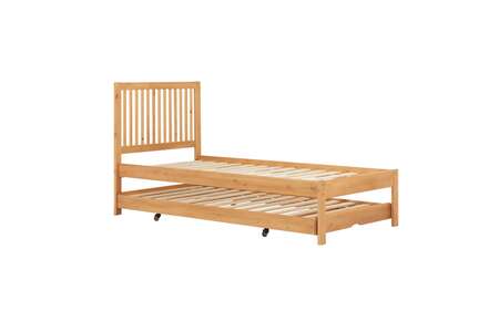 BUXTBPINV3 Trundle Bed Honey Pine