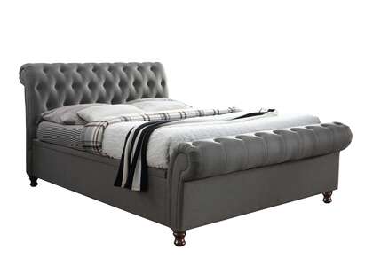 CASSO46GRY Double Side Ottoman Bed Grey