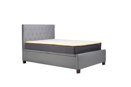 COGOT46GRY Double Ottoman Bed Grey