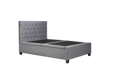 COGOT46GRY Double Ottoman Bed Grey