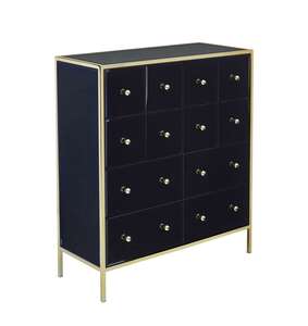 FENMCMIR Merchant Chest Black & Gold