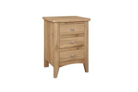 HAM3DBSOAK 3 Drawer Bedside Oak