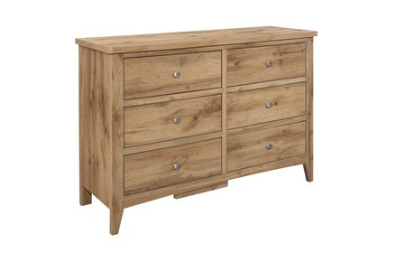 HAMP6CHOAK 6 Drawer Chest Oak