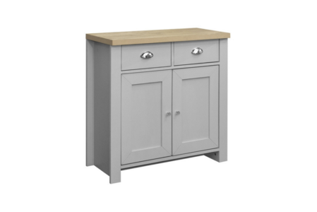 HIG22SBGOK 2 Door 2 Drawer Sideboard Grey & Oak