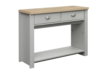 HIG2COTGOK 2 Drawer Console Table Grey & Oak