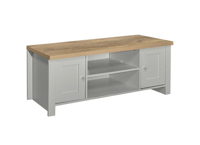 HIGLTVGOK Large TV Unit Grey & Oak