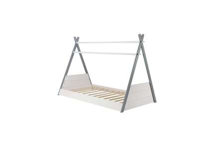 TEPB3WTGV3 Single Bed White & Grey