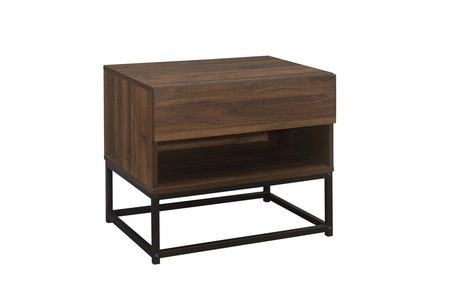 HOS1BSWAL 1 Drawer Bedside Walnut