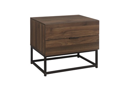 HOS2BSWAL 2 Drawer Bedside Walnut