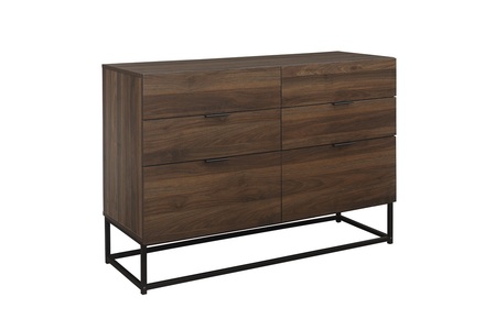 HOS6CWAL 6 Drawer Chest Walnut