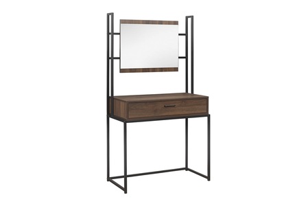 HOSDTMWAL Dressing Table & Mirror Walnut