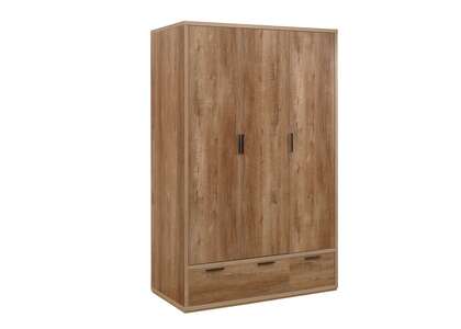 SKW3D2DROE 3 Door 2 Drawer Wardrobe Rustic Oak