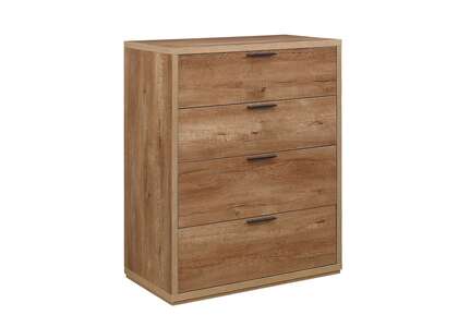 SKW4CROE 4 Drawer Chest Rustic Oak