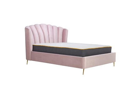 LOTOT46BPNK Double Ottoman Bed Pink