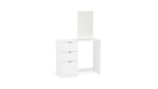 MAD3DTMWHT 3 Drawer Dressing Table & Mirror White