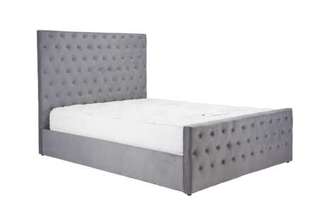 MAQOT46GRV Double Ottoman Bed Grey