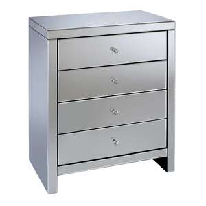 SEVCH4MIR 4 Drawer Chest White