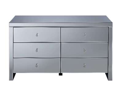 SEVCH6MIR 6 Drawer Chest White