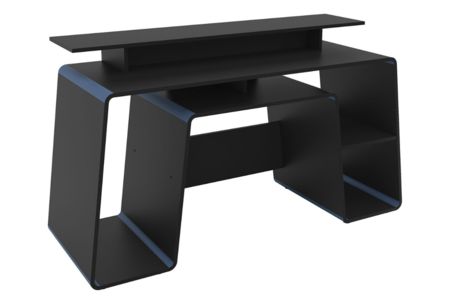 ONYGCDBBL Gaming Computer Desk Black & Blue
