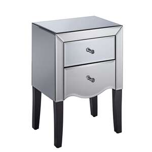 PAL2BSMIR 2 Drawer Bedside White