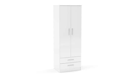 LYN2DCWHT 2 Door Combi Wardrobe White