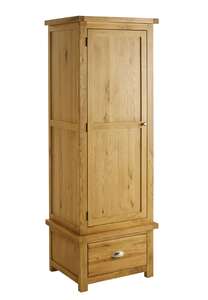 WOB1D1DROAK 1 Door 1 Drawer Wardrobe Oak