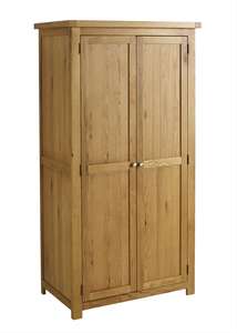 WOB2DROAK 2 Door Wardrobe Oak