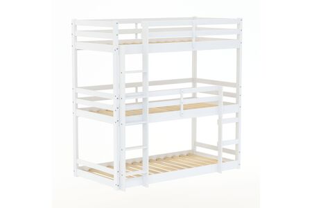 TRETBB3WHT Triple Bunk Bed