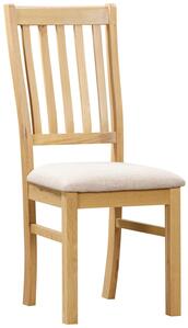 MOR105 Slatted Chair with Fabric Seat Pad