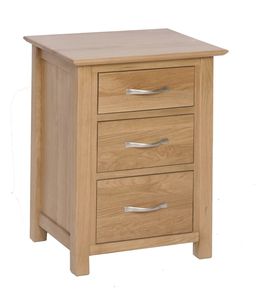 NB40 3 Drawer High Bedside