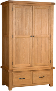 SOM032 Double Wardrobe With 2 Drawers