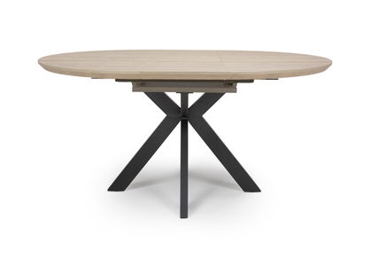 MAN-161-OK Extending Round Table 1200-1600mm - Oak