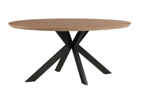 MAN-182-LW Oval Table 1800mm - Light Walnut