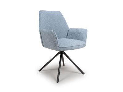 UNO-112-LBB Chair - Light Blue Boucle (Only sold in 2's)