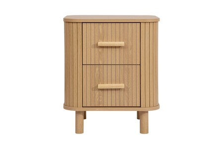AXE2BOAK 2 Drawer Bedside