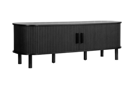 AXETVBLK Fluted TV Unit Black