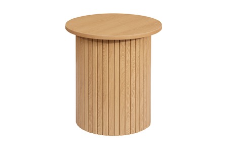 AXESTOAK Fluted Side Table Oak